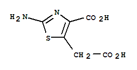 2-氨基-5-(羧基甲基)-1,3-噻唑-4-羧酸氢溴酸结构式_89640-87-9结构式