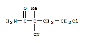 (7ci)-4-氯-2-氰基-2-甲基-丁酰胺结构式_89641-58-7结构式