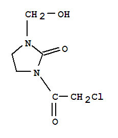 (7ci)-1-(氯乙酰基)-3-(羟基甲基)-2-咪唑啉酮结构式_89641-61-2结构式