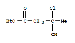 (7ci)-3-氯-3-氰基-丁酸乙酯结构式_89728-34-7结构式