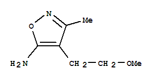 (7ci)-5-氨基-4-(2-甲氧基乙基)-3-甲基-异噁唑结构式_89851-82-1结构式