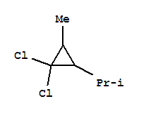 (7ci)-2-(2,2-二氯-3-甲基环丙基)-丙烷结构式_89891-44-1结构式