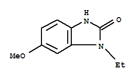 (9ci)-1-乙基-1,3-二氢-6-甲氧基-2H-苯并咪唑-2-酮结构式_89930-91-6结构式