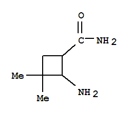 (7ci)-2-氨基-3,3-二甲基-环丁烷羧酰胺结构式_89940-78-3结构式