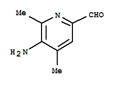 (7ci)-5-氨基-4,6-二甲基-吡啶甲醛结构式_90006-90-9结构式