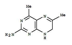 (7CI)-2-氨基-7,8-二氢-4,6-二甲基-蝶啶结构式_90085-11-3结构式