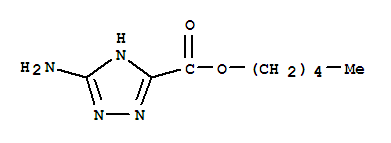 S-triazole-3-carboxylic acid, 5-amino-, pentyl ester (6ci,7ci) Structure,90111-84-5Structure