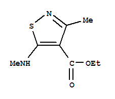 4-Isothiazolecarboxylicacid,3-methyl-5-(methylamino)-,ethylester(7ci,9ci) Structure,90197-52-7Structure