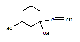 1,3-Cyclohexanediol, 1-ethynyl-(7ci) Structure,90199-11-4Structure