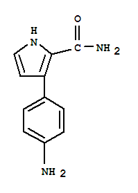 (9ci)-3-(4-氨基苯基)-1H-吡咯-2-羧酰胺结构式_902138-22-1结构式