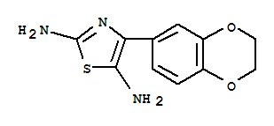 2,5-Thiazolediamine, 4-(2,3-dihydro-1,4-benzodioxin-6-yl)- Structure,902800-57-1Structure