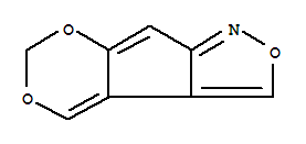 (9ci)-[1,3]二噁英并[5,4:3,4]环戊并[1,2-c]异噁唑结构式_90350-45-1结构式