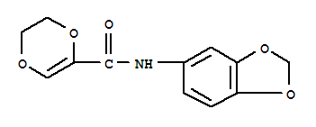 1,4-Dioxin-2-carboxamide, n-1,3-benzodioxol-5-yl-5,6-dihydro- Structure,903806-01-9Structure