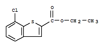 Benzo[b]thiophene-2-carboxylicacid, 7-chloro-, ethyl ester Structure,90407-15-1Structure