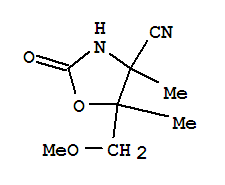 4-Oxazolidinecarbonitrile,5-(methoxymethyl)-4,5-dimethyl-2-oxo-(7ci) Structure,90434-75-6Structure