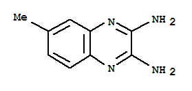 (9ci)-6-甲基-2,3-喹噁啉二胺结构式_90558-59-1结构式