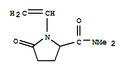 (7ci)-N,N-二甲基-5-氧代-1-乙烯基-2-吡咯烷羧酰胺结构式_90565-89-2结构式