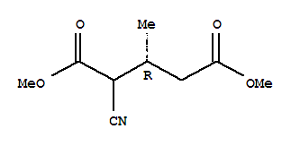 (3r)-(9ci)-2-氰基-3-甲基戊二酸二甲酯结构式_906126-78-1结构式