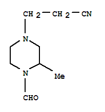 1-Piperazinecarboxaldehyde,4-(2-cyanoethyl)-2-methyl-(7ci) Structure,90768-57-3Structure