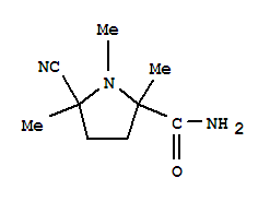 (7ci)-5-氰基-1,2,5-三甲基-2-吡咯烷羧酰胺结构式_90768-60-8结构式