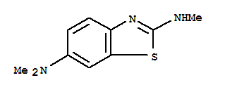 (7ci)-6-(二甲基氨基)-2-(甲基氨基)-苯并噻唑结构式_90872-47-2结构式