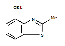 (7ci)-4-乙氧基-2-甲基-苯并噻唑结构式_90921-54-3结构式