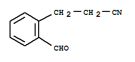 Benzenepropanenitrile, 2-formyl-(9ci) Structure,90923-68-5Structure