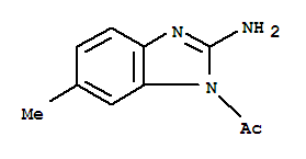 1H-benzimidazol-2-amine,1-acetyl-6-methyl-(9ci) Structure,90964-25-3Structure