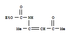 (9ci)-(1-甲基-3-氧代-1-丁烯)-氨基甲酸乙酯结构式_91024-63-4结构式