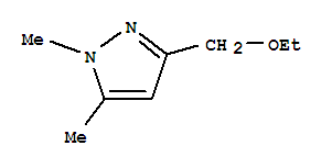 1H-pyrazole, 3-(ethoxymethyl)-1,5-dimethyl- Structure,91027-04-2Structure