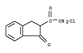 (7ci)-2-(氯乙酰基)-1-茚酮结构式_91063-83-1结构式