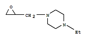 (7ci)-1-(2,3-环氧基丙基)-4-乙基-哌嗪结构式_91086-24-7结构式