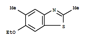 (7ci)-6-乙氧基-2,5-二甲基-苯并噻唑结构式_91132-40-0结构式
