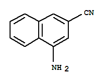 (9ci)-4-氨基-2-萘甲腈结构式_91135-42-1结构式