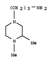 (7ci)-4-(3-氨基丙基)-1,2-二甲基-哌嗪结构式_91446-19-4结构式