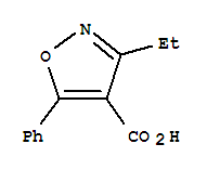 4-Isoxazolecarboxylicacid,3-ethyl-5-phenyl-(7ci) Structure,91569-54-9Structure