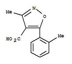 (7ci)-3-甲基-5-邻甲苯-4-异噁唑羧酸结构式_91569-56-1结构式