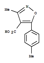 (7ci)-3-甲基-5-对甲苯-4-异噁唑羧酸结构式_91569-57-2结构式