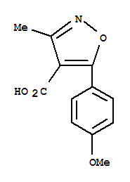 4-Isoxazolecarboxylicacid,5-(p-methoxyphenyl)-3-methyl-(7ci) Structure,91569-97-0Structure