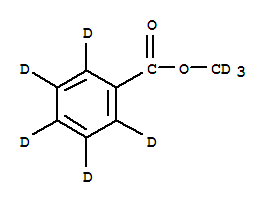 苯甲酸甲酯-D8结构式_91929-46-3结构式