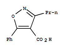 (7ci)-5-苯基-3-丙基-4-异噁唑羧酸结构式_92029-31-7结构式