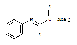 (9ci)-N,N-二甲基-2-苯并噻唑硫代甲酰胺结构式_92081-78-2结构式