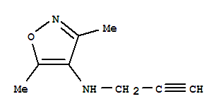 (9ci)-3,5-二甲基-n-2-丙炔-4-异噁唑胺结构式_92088-04-5结构式