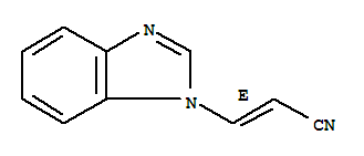 (e)-(9ci)-3-(1H-苯并咪唑-1-基)-2-丙烯腈结构式_92173-65-4结构式