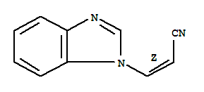 (z)-(9ci)-3-(1H-苯并咪唑-1-基)-2-丙烯腈结构式_92173-66-5结构式