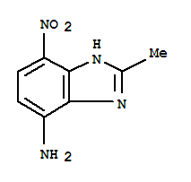 Benzimidazole, 4(or 7)-amino-2-methyl-7(or 4)-nitro-(7ci) Structure,92335-67-6Structure