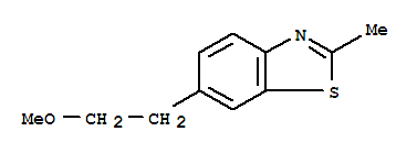 Benzothiazole, 6-(2-methoxyethyl)-2-methyl-(7ci)Structure,92367-63-0Structure Benzothiazole, 6-(2-methoxyethyl)-2-methyl-(7ci) Structure,92367-63-0Structure