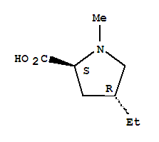 反式-(9ci)-4-乙基-1-甲基-L-脯氨酸结构式_92695-07-3结构式