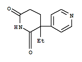 (+/-) 3-Ethyl-3-(4-pyridinyl)-2,6-piperidinedione Structure,92788-10-8Structure