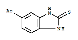 Ethanone, 1-(2,3-dihydro-2-thioxo-1h-benzimidazol-5-yl)-(9ci) Structure,92806-99-0Structure